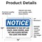 Signmission Remember To Take Off Lab Coats Shoe Covers, 14 in W x Rectangle, Vinyl Decal OS-2PACK-NS-D-1014-L-18029 - alternate 3